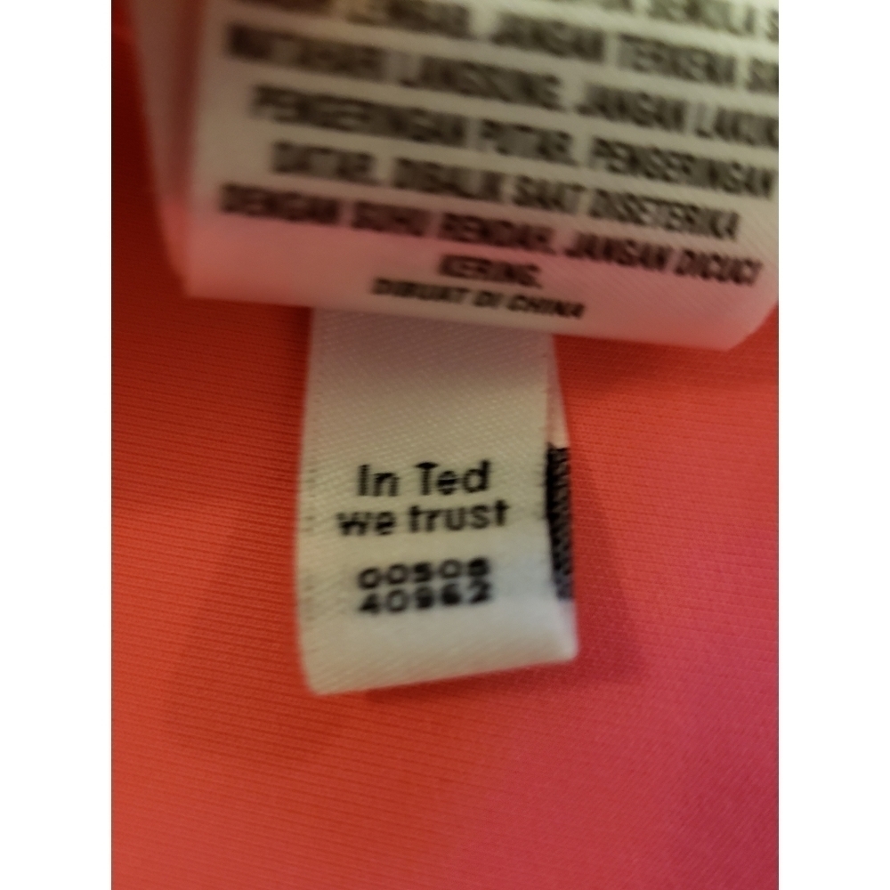 Ted Baker Nistee Side Pleat Neon Pink Flare Skater Dress - Picture 7 of 9
